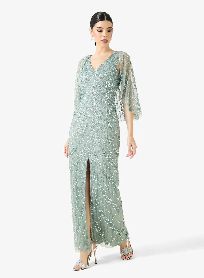 Namshi x  Sequin Embellished Evening Dress for Women | Best Price UAE